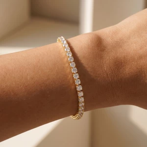 Classic Round Cut Cz Tennis Bracelet