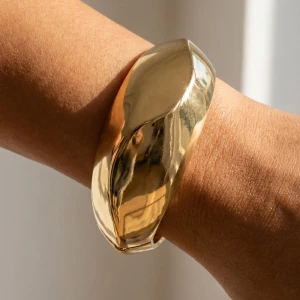 Smooth Domed Statement Bangle Bracelet
