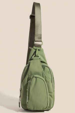Nylon Multi Pocket Sling Bag