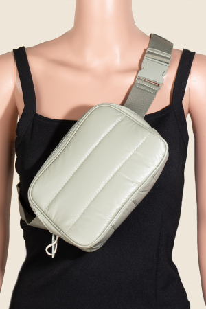Nylon Multi Pocket Side Fanny Pack
