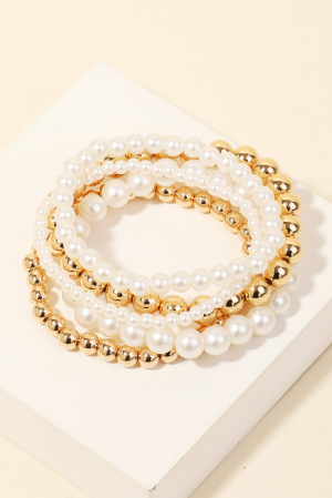 Mixed Beaded Bracelet Set