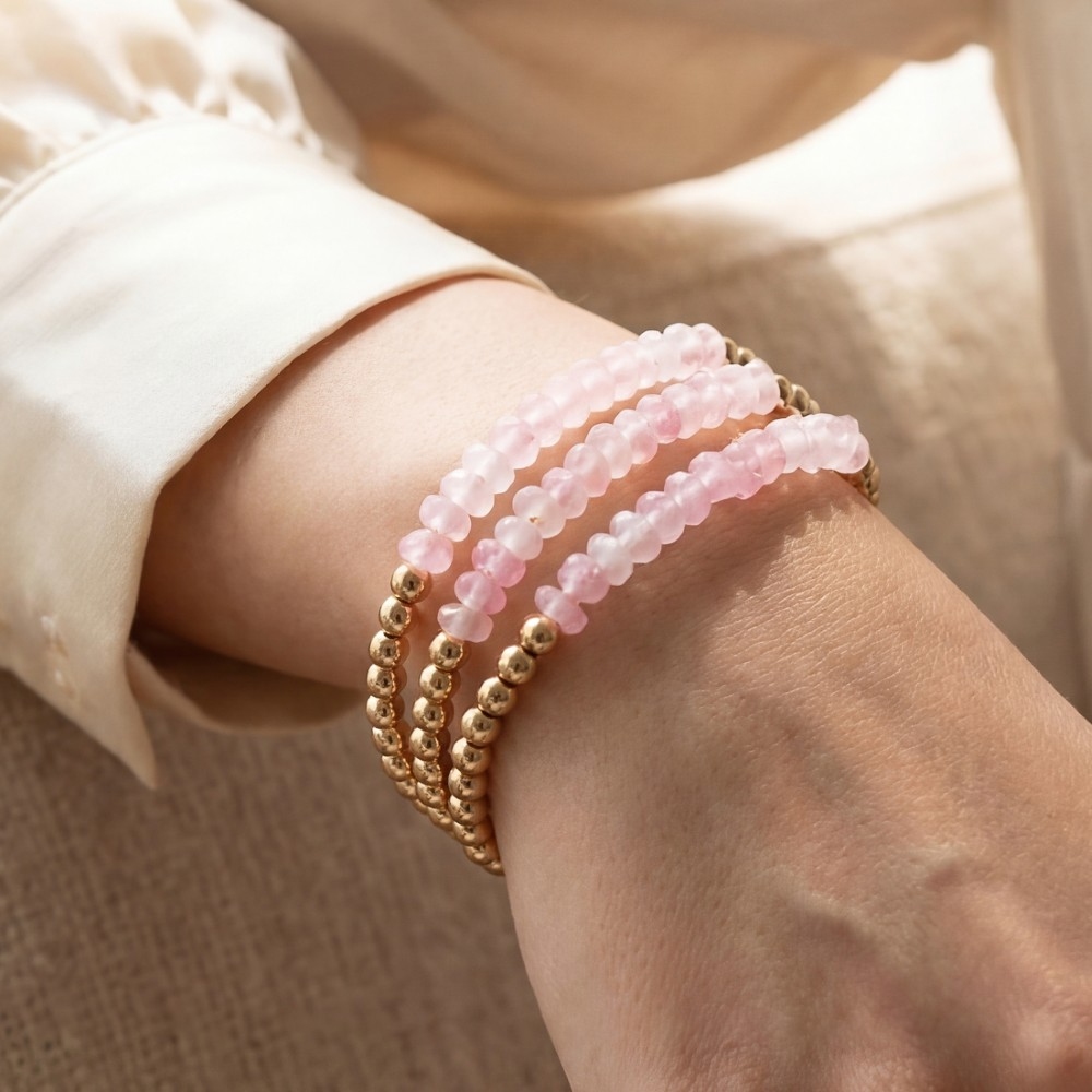 Assorted Crystal Beaded Stretch Bracelet Set