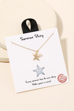 Starfish Pendant Necklace