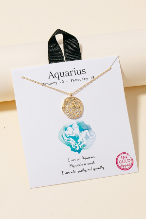 Constellation Zodiac Pendant Necklace