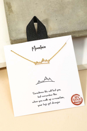 Mountain Range Pendant Necklace