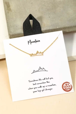 Mountain Range Pendant Necklace