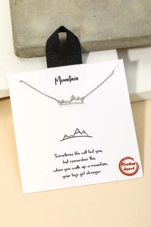 Mountain Range Pendant Necklace