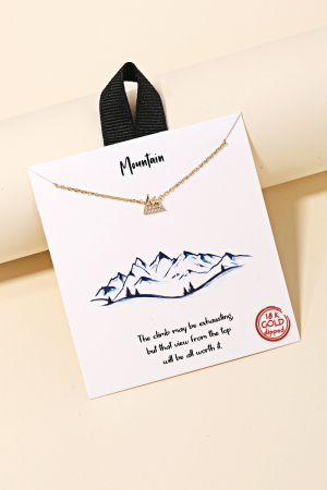 Mini Mountain Pendant Necklace