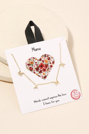 Mama Pendant Necklace