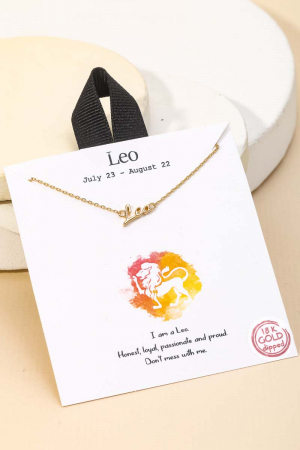 Leo Handwritten Constellation Necklace