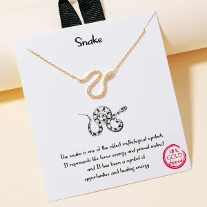 Dainty Snake Pendant Necklace