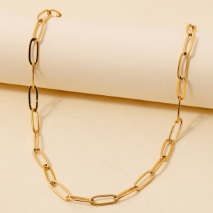 Pvd Gold Plated Classic Chain Necklace