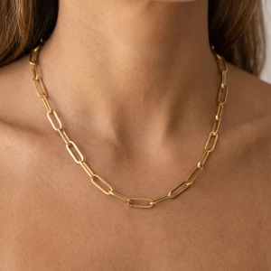 Bold Paperclip Link Chain Necklace