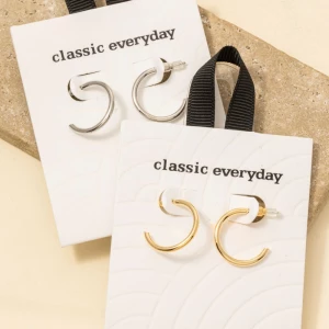 20Mm Dainty Tube Hoop Earrings