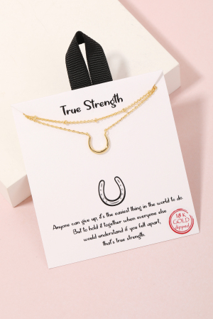 Gold Dipped True Strength Necklace