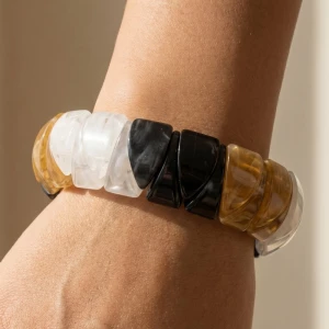 Mixed Marble Resin Beads Bracelet