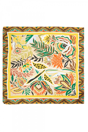 Tropical Leaves Print Bandana