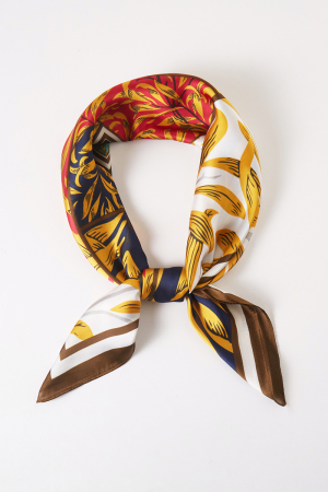 Multi Leaves Pattern Bandana Scarf