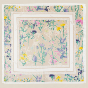 Assorted Square Flower Print Scarf