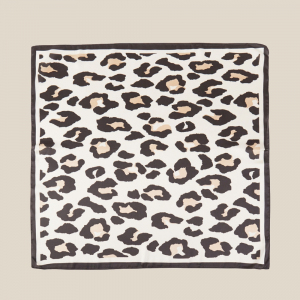 Leopard Print Square Scarf