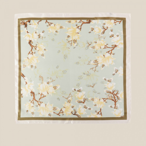 Flying Flowers Print Scarf