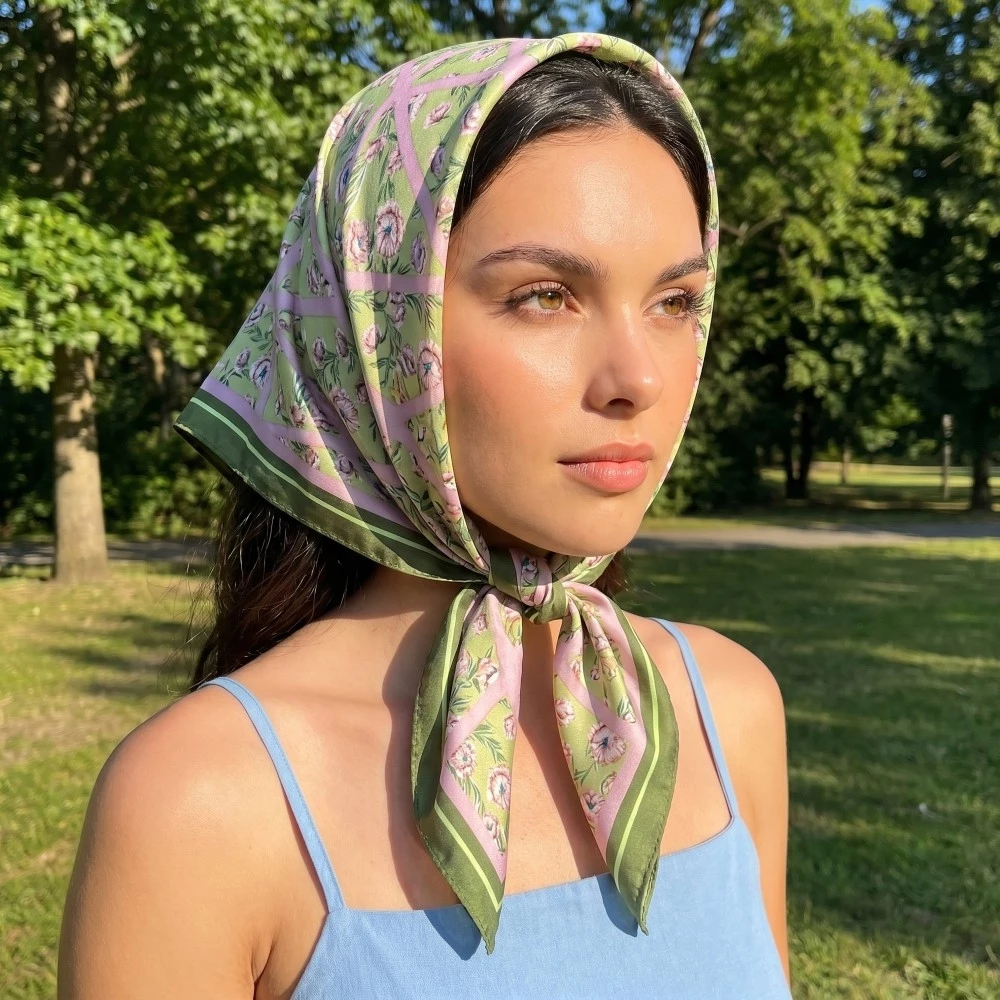 Multi Flower Print Scarf