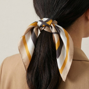 Modern Rose Print Bandana Scarf