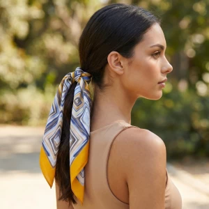 Modern Abstract Square Art Print Bandana Scarf