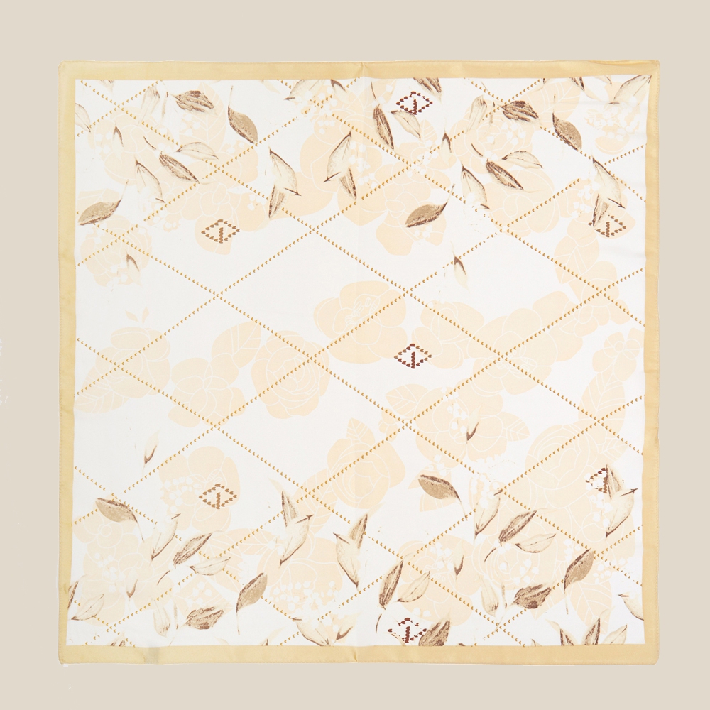 Flower Leaves Print Bandana Scarf