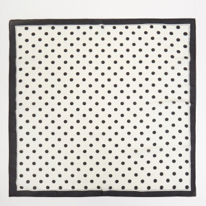 Polka Dot Print Square Scarf