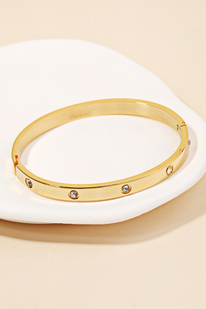 Rhinestone Bangle Bracelet