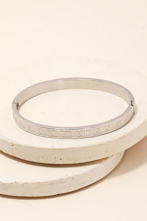 Stainless Steel Roman Numeral Bracelet