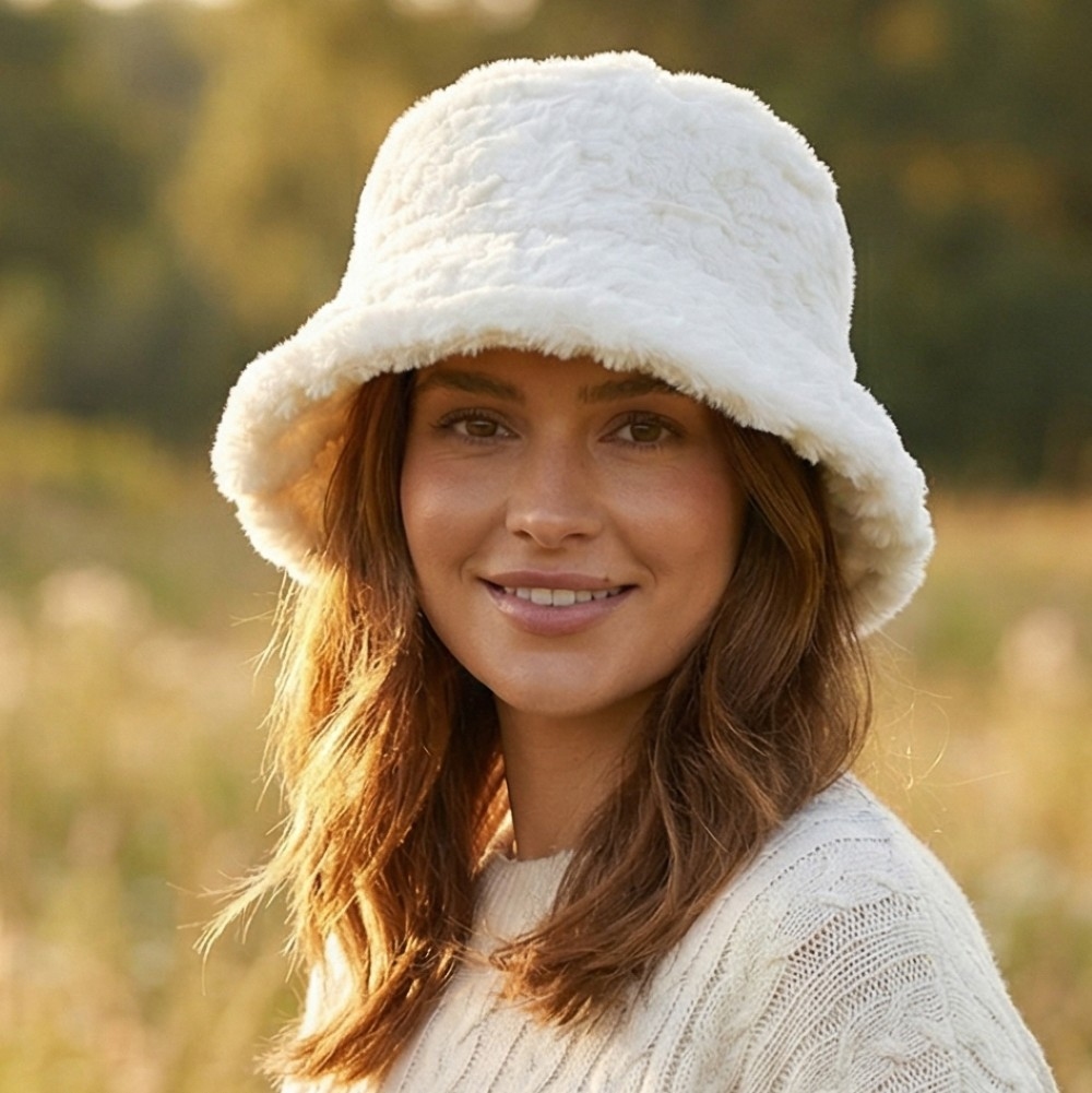 Fuzzy Sherpa Bucket Hat