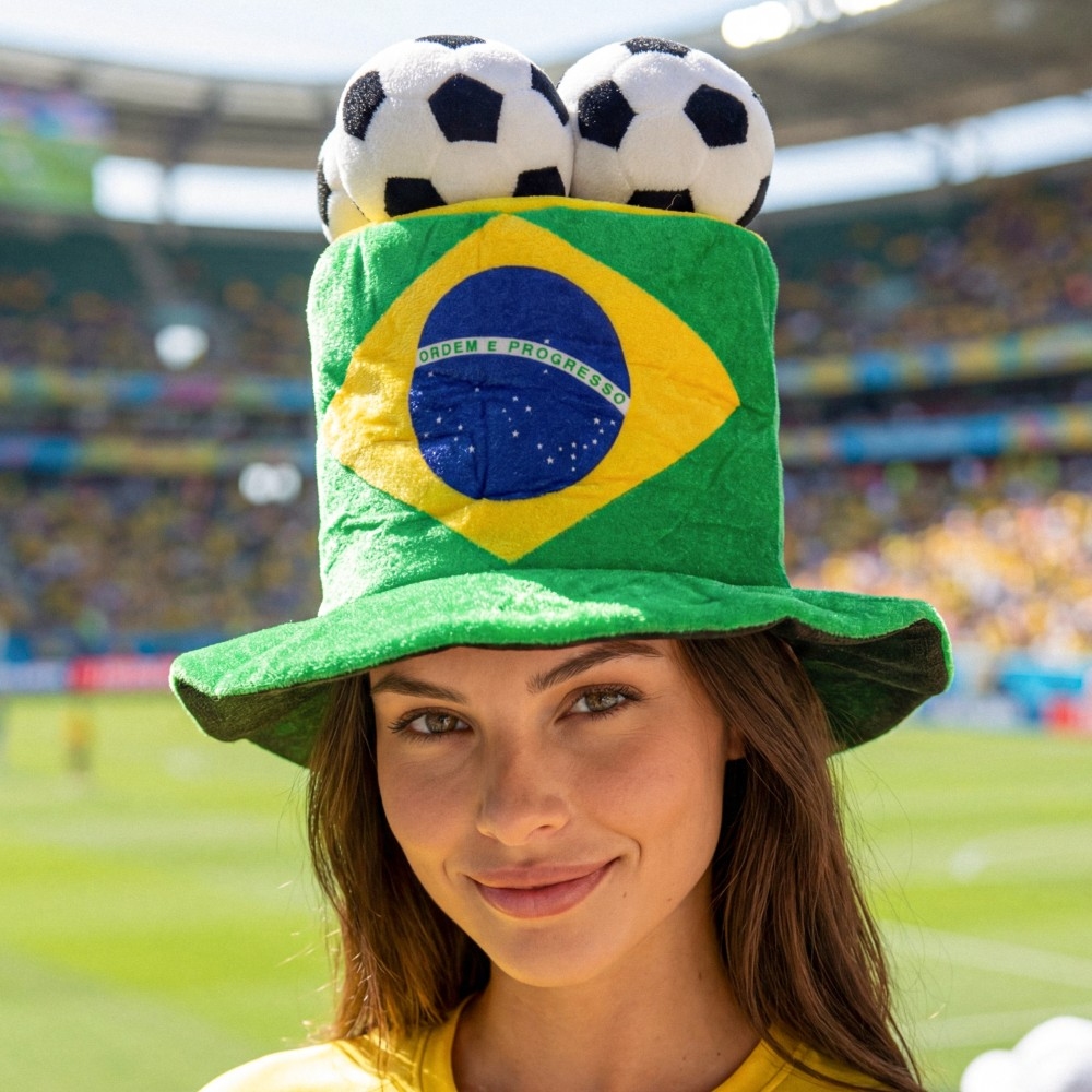 World Cup Brazil Soccer Ball Hat