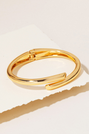 Metallic Hinge Cuff Bracelet