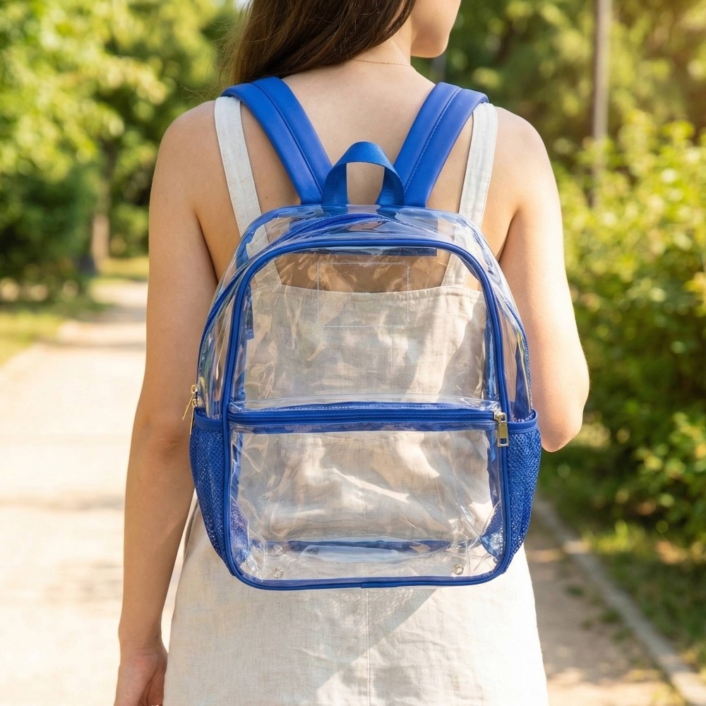 Clear Transparent Large Backpack