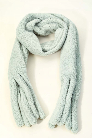 Teddy Fur Oblong Scarf