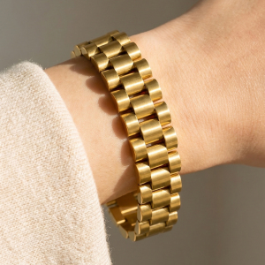 Chunky Watch Band Link Chain Bracelet