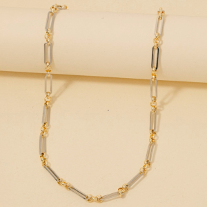 Stainless Steel Dainty Oval Chain Link Necklace