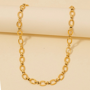 Intricate Oval Chain Link Necklace