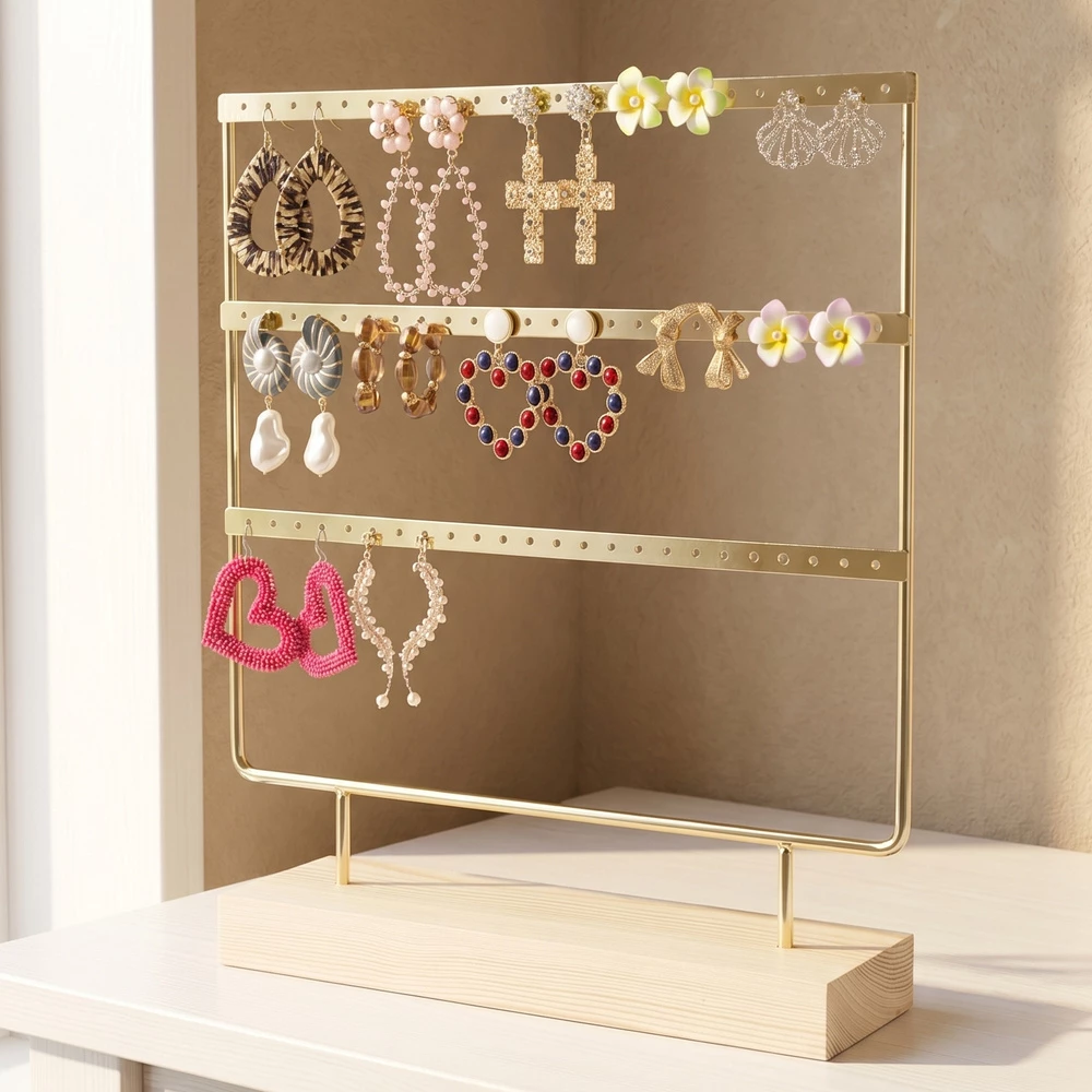 Three Bar Stud Earring Display Stand