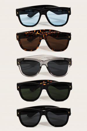 Thick Arm Square Lens Sunglasses