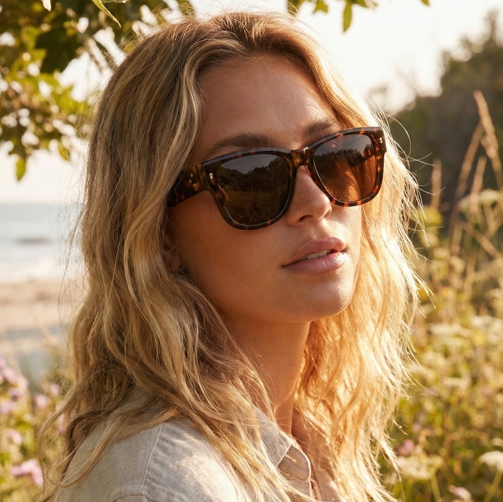 Thick Arm Square Lens Sunglasses