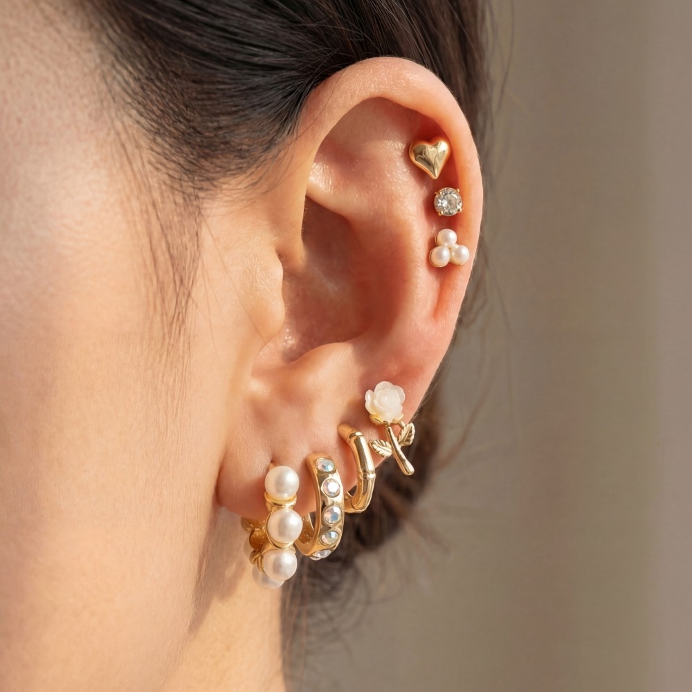 Assorted Sea Life Themed Earrings Set