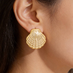 Sealife Seashell Stud Earrings