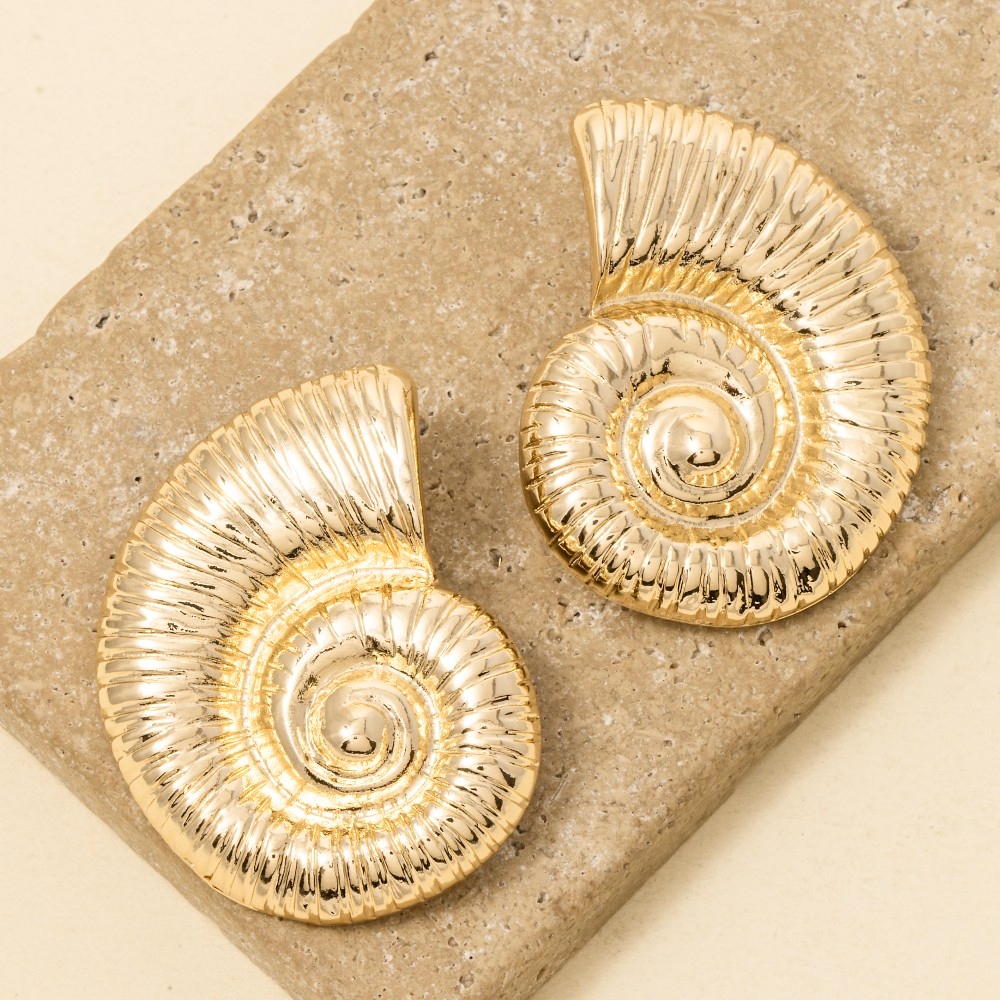 Sealife Nautilus Shell Earrings