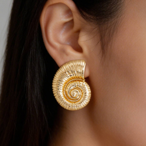 Sealife Nautilus Shell Earrings