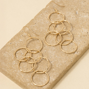 Hoop Link Chain Dangle Earrings