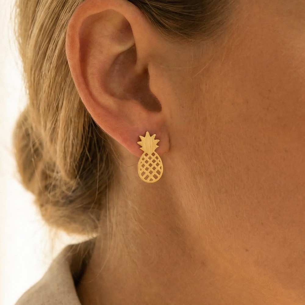 Pineapple Stud Earrings