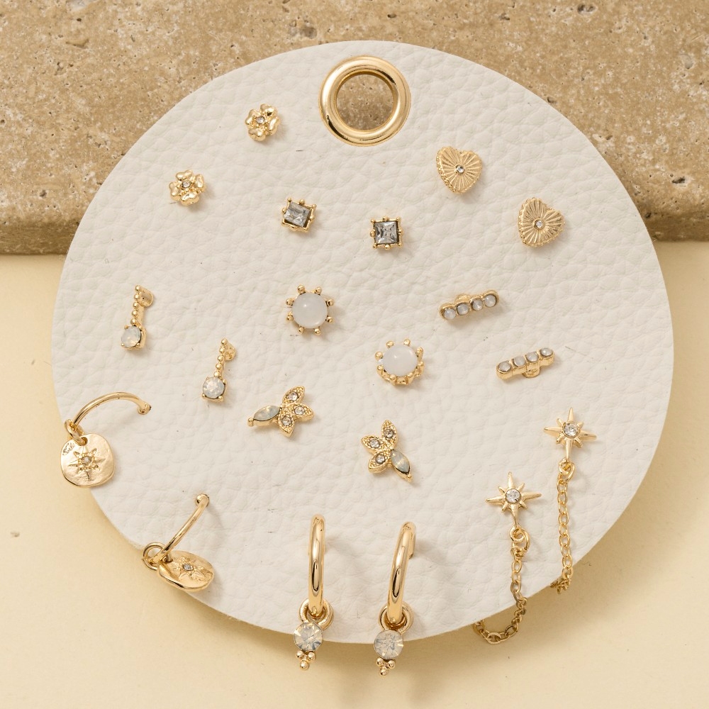 Ten Pair Assorted Mini Earrings Set
